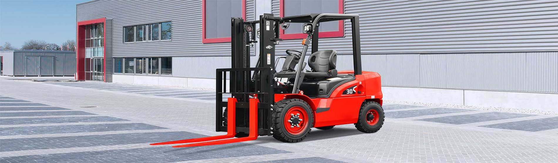 Forklift hire Slough unloading pallets from a commercial truck