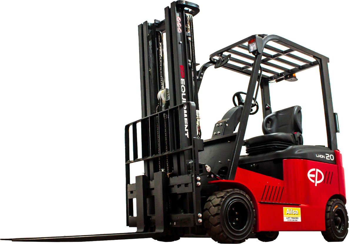 Commercial forklift unloading heavy pallets in Slough
