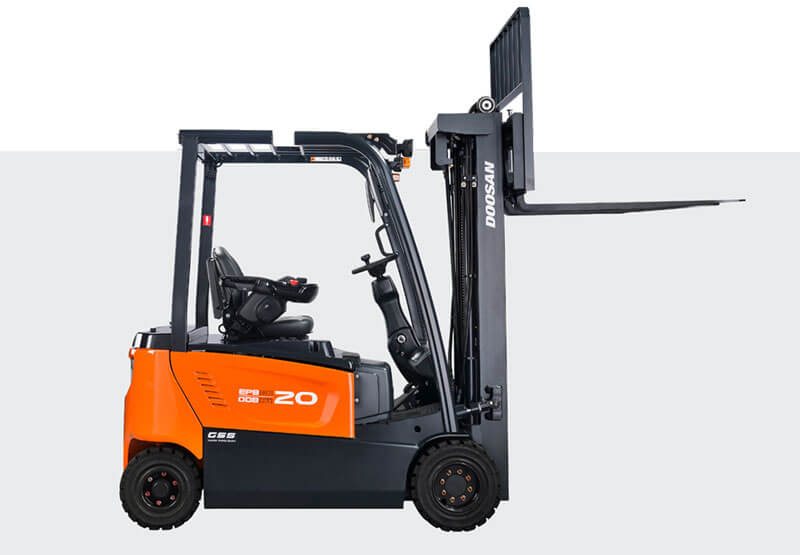 Forklift operator safely handling a commercial load in Slough